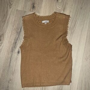 ASOS Brown Ribbed Tank Top Women’s Size 14